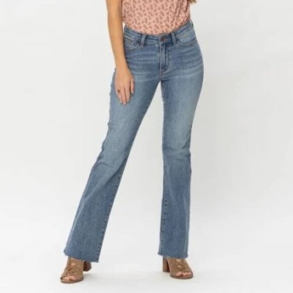 Judy Blue High Rise Stretch Slim Boot Jeans Size 29 Length 32" - Picture 1 of 11